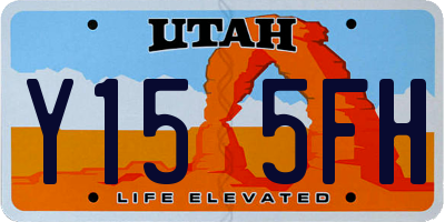 UT license plate Y155FH