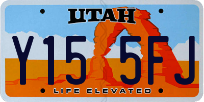 UT license plate Y155FJ