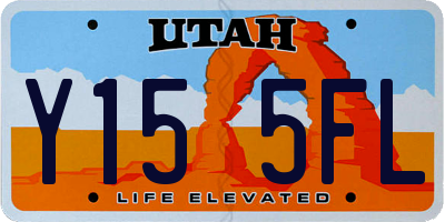 UT license plate Y155FL