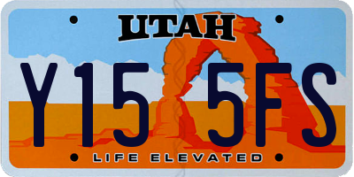 UT license plate Y155FS