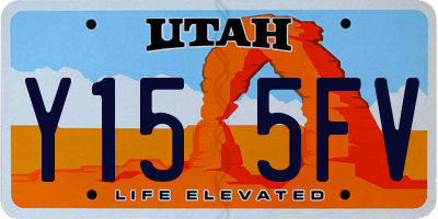 UT license plate Y155FV
