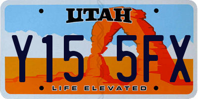 UT license plate Y155FX
