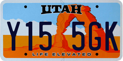 UT license plate Y155GK