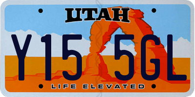 UT license plate Y155GL