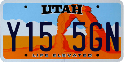 UT license plate Y155GN