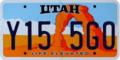 UT license plate Y155GO