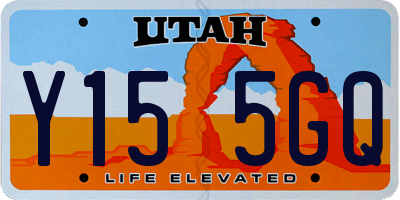 UT license plate Y155GQ