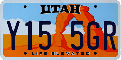 UT license plate Y155GR