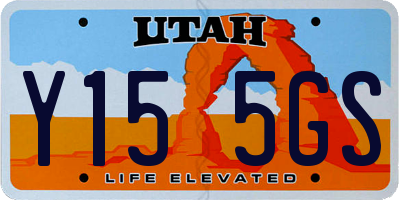 UT license plate Y155GS