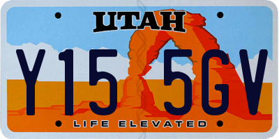 UT license plate Y155GV