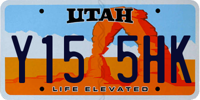 UT license plate Y155HK
