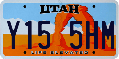 UT license plate Y155HM