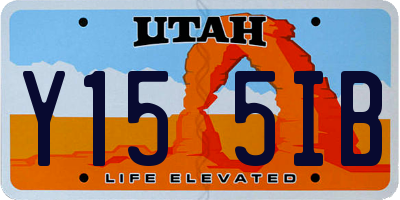UT license plate Y155IB