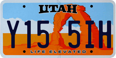 UT license plate Y155IH