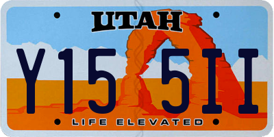 UT license plate Y155II