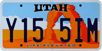 UT license plate Y155IM
