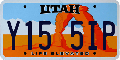UT license plate Y155IP