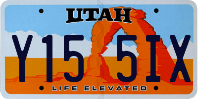 UT license plate Y155IX