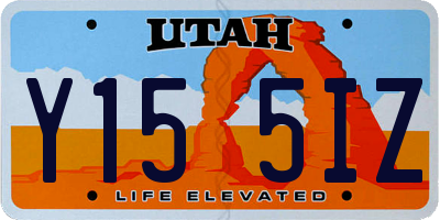 UT license plate Y155IZ