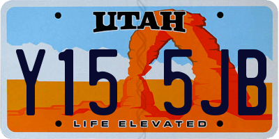 UT license plate Y155JB