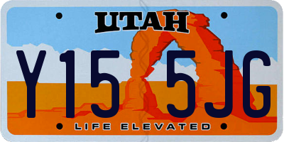 UT license plate Y155JG