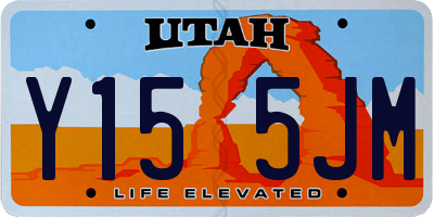 UT license plate Y155JM