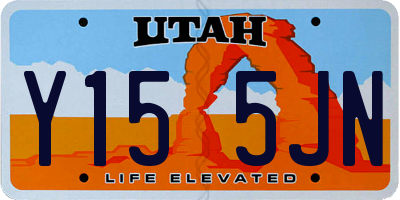 UT license plate Y155JN