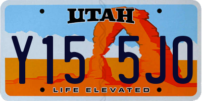 UT license plate Y155JO