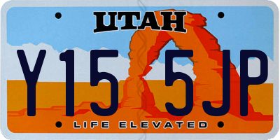 UT license plate Y155JP