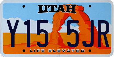 UT license plate Y155JR
