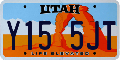 UT license plate Y155JT
