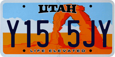 UT license plate Y155JY