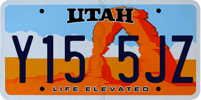 UT license plate Y155JZ