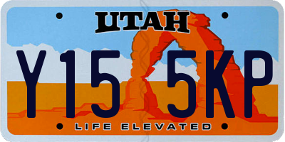 UT license plate Y155KP