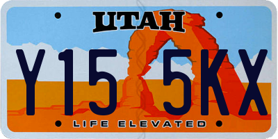 UT license plate Y155KX