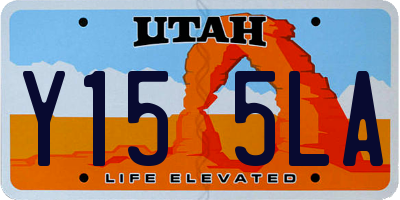 UT license plate Y155LA