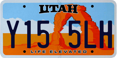 UT license plate Y155LH
