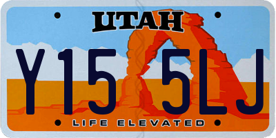 UT license plate Y155LJ