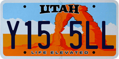 UT license plate Y155LL