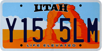 UT license plate Y155LM