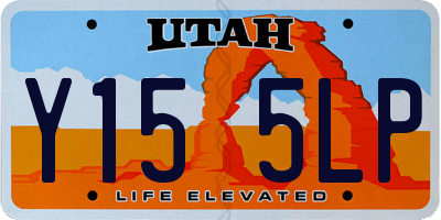 UT license plate Y155LP