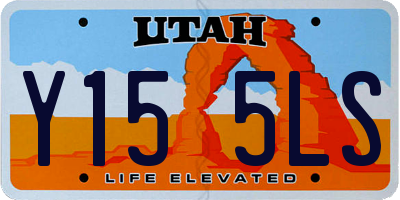 UT license plate Y155LS