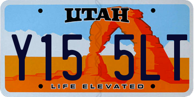 UT license plate Y155LT