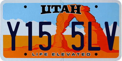 UT license plate Y155LV