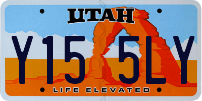 UT license plate Y155LY