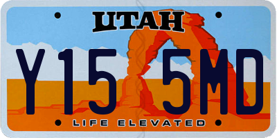 UT license plate Y155MD