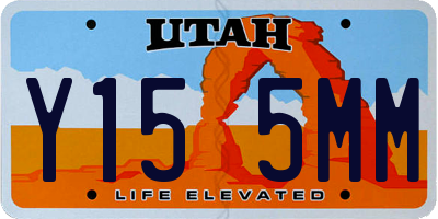 UT license plate Y155MM