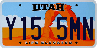 UT license plate Y155MN