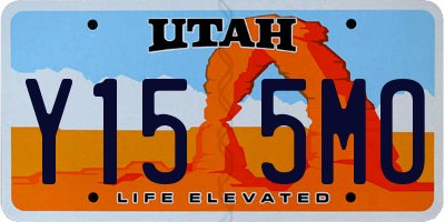 UT license plate Y155MO