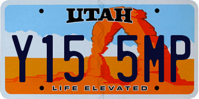 UT license plate Y155MP